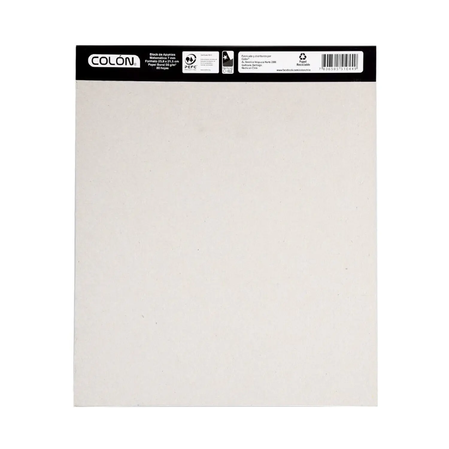 Colon - Block Prepicado Carta - Matematica 7 Mm – 3