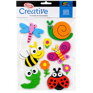 Adix - Sticker Goma Eva Insecto Surtido