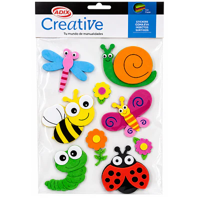 Adix - Sticker Goma Eva Insecto Surtido