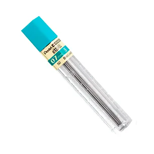 Pentel – Tubo de Minas Super Hi-Polymer 0,7 mm Grado B – 12 Minas
