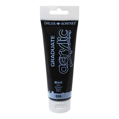 Daler-Rowney – Graduate Acrílico Black 026 – 120 ml