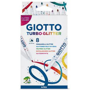 Giotto – Marcadores Turbo Glitter 8 Colores