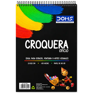 Doms – Croquera Oficio 21 × 32 cm – 100 Hojas – 80 g/m²