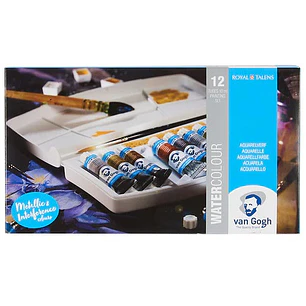 Van Gogh - Acuarelas en tubos - 12 Colores Metalicos - 10 ml