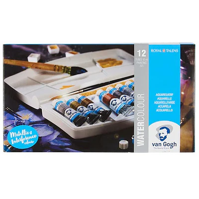 Van Gogh - Acuarelas en tubos - 12 Colores Metalicos - 10 ml