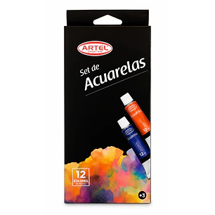 Artel – Acuarelas en Tubo 12 Colores – 12 ml