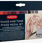 Derwent – Acuarelas en Pastillas Tinted Charcoal – 12 Colores - Miniatura 1