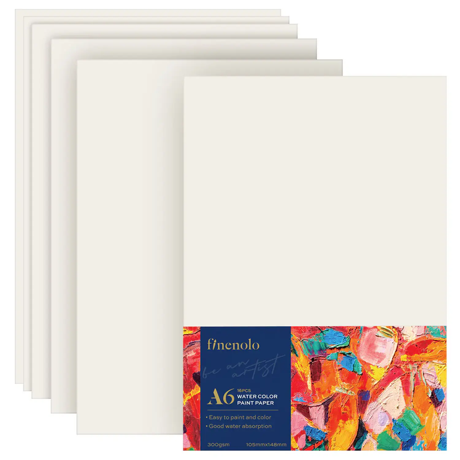 Deli - Papel Acuarela A6 - 300 GR – 2