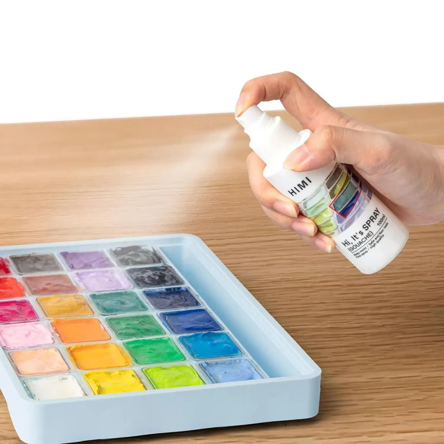 HIMI – Spray Antihongos e Hidratador para Gouache y Acrílicos – 100 ml – 2