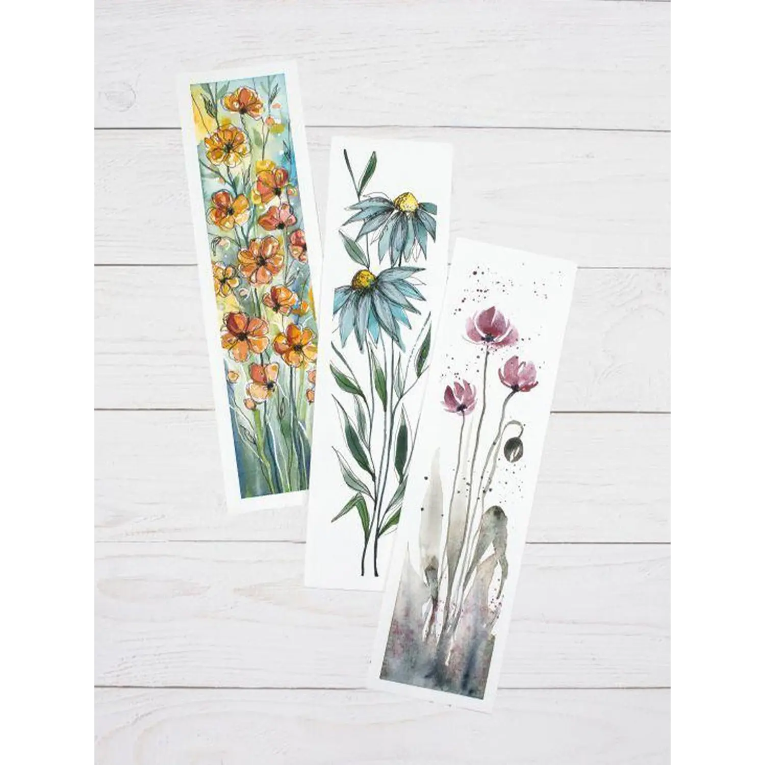 Hahnemühle – Papel para Acuarela Marcapáginas – 300 gr – 5,5 × 20 cm – 15 Hojas – 2