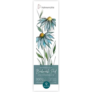 Hahnemühle – Papel para Acuarela Marcapáginas – 300 gr – 5,5 × 20 cm – 15 Hojas