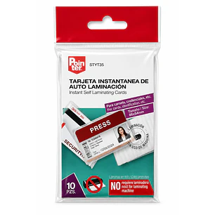 Pointer – Laminado en Frío Autoadhesivo para Plastificar Tarjetas – 66 × 100 mm
