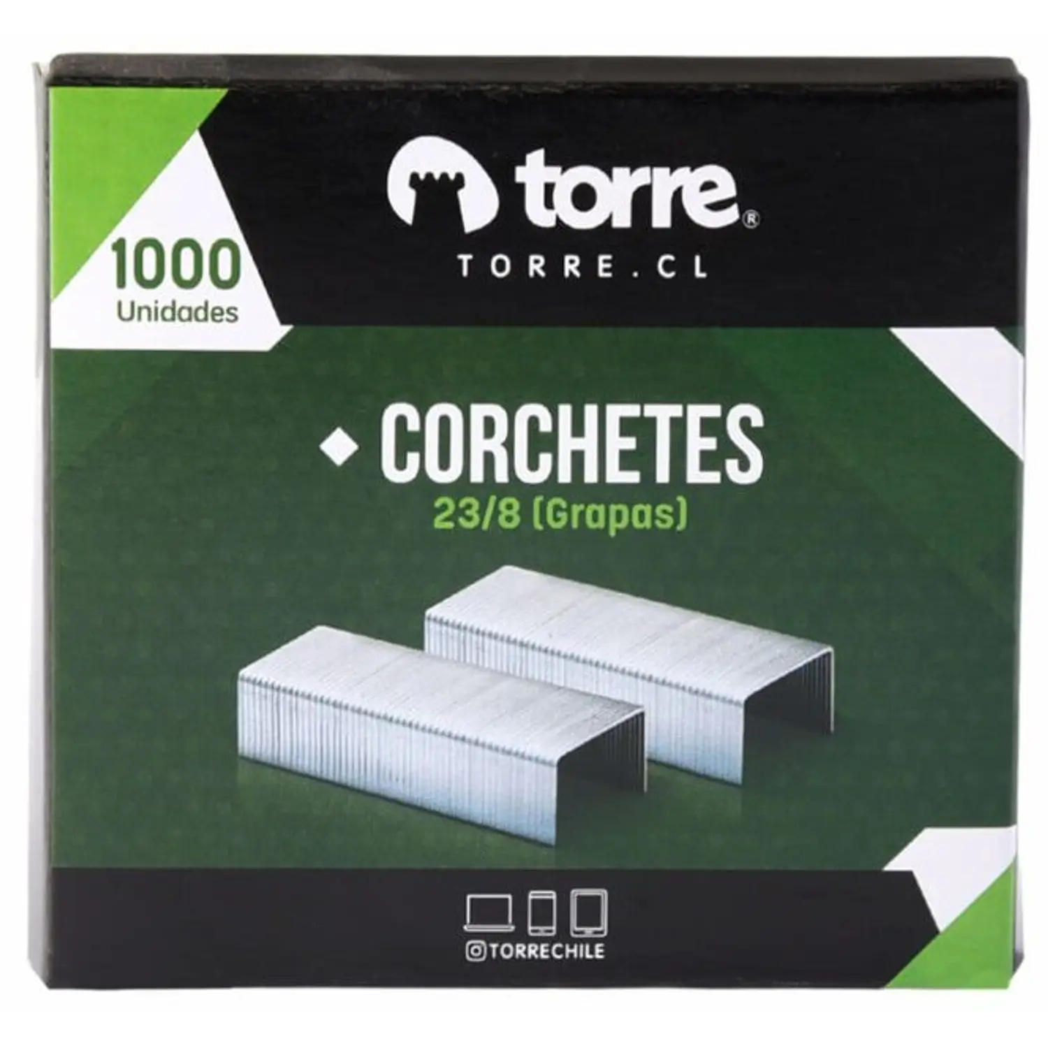 Torre – Caja de Corchetes 23/8 – 1.000 Unidades – 1