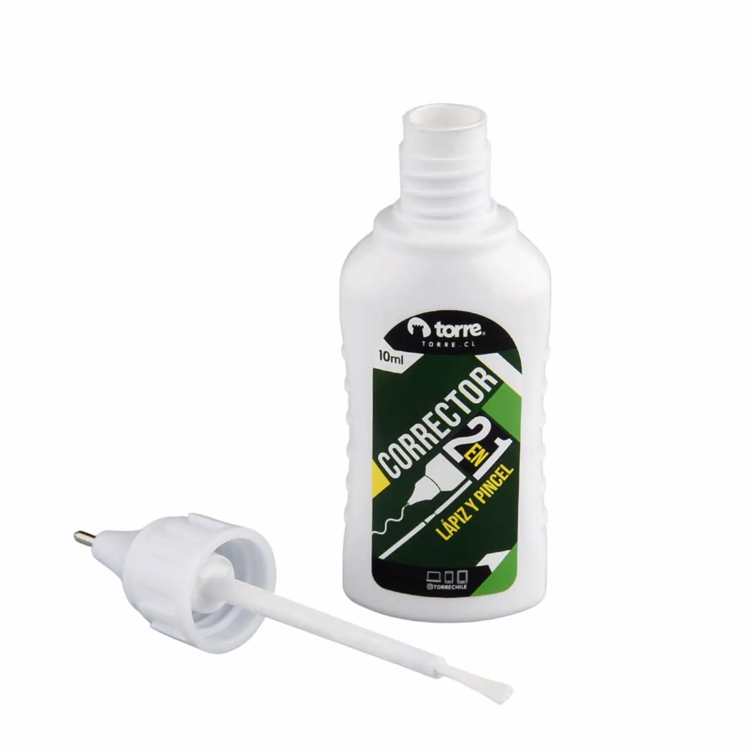 Torre – Corrector 2 en 1 – Brocha y Lápiz – 10 ml – 2