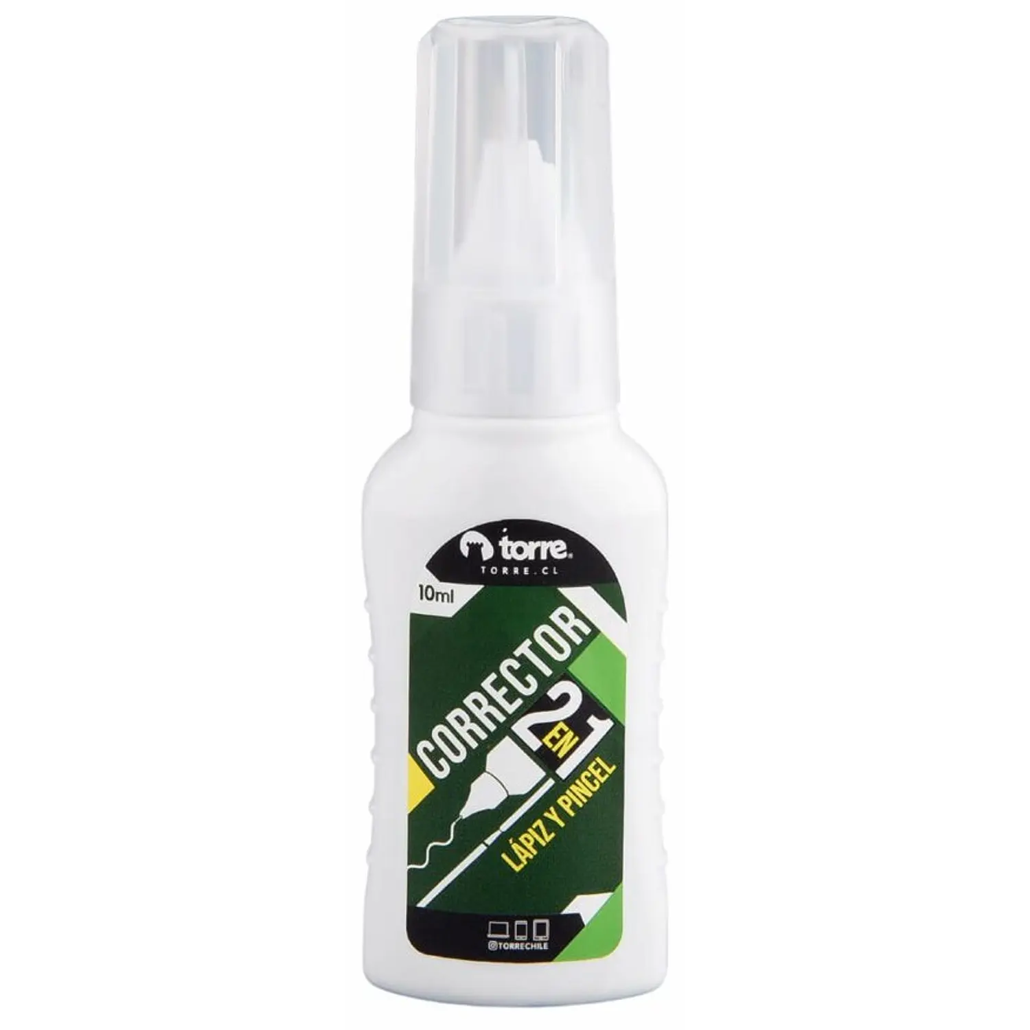 Torre – Corrector 2 en 1 – Brocha y Lápiz – 10 ml – 1