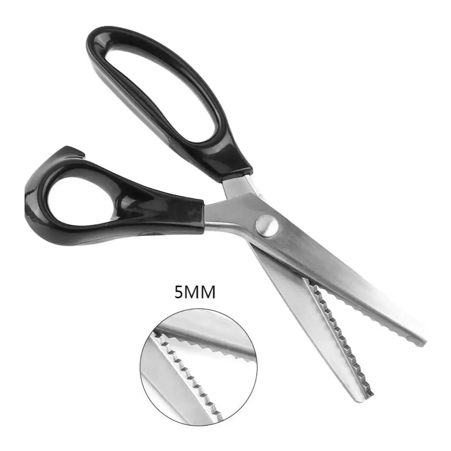 Adix - Tijera Zig Zag Metalica - 23 CM – 4