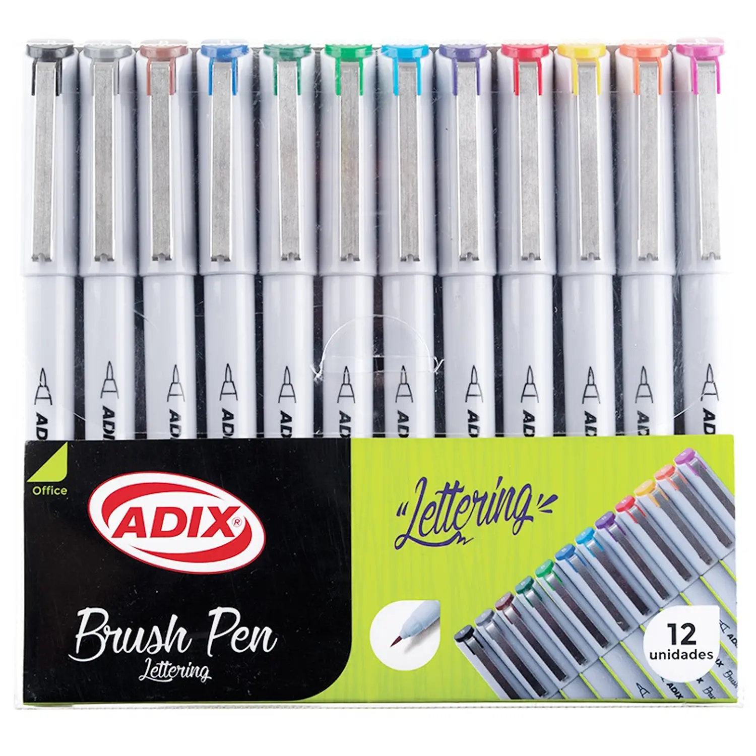 Adix - Lapices Punta Pincel - 12 colores  – 1