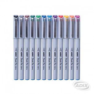 Adix - Lapices Punta Pincel - 12 colores 