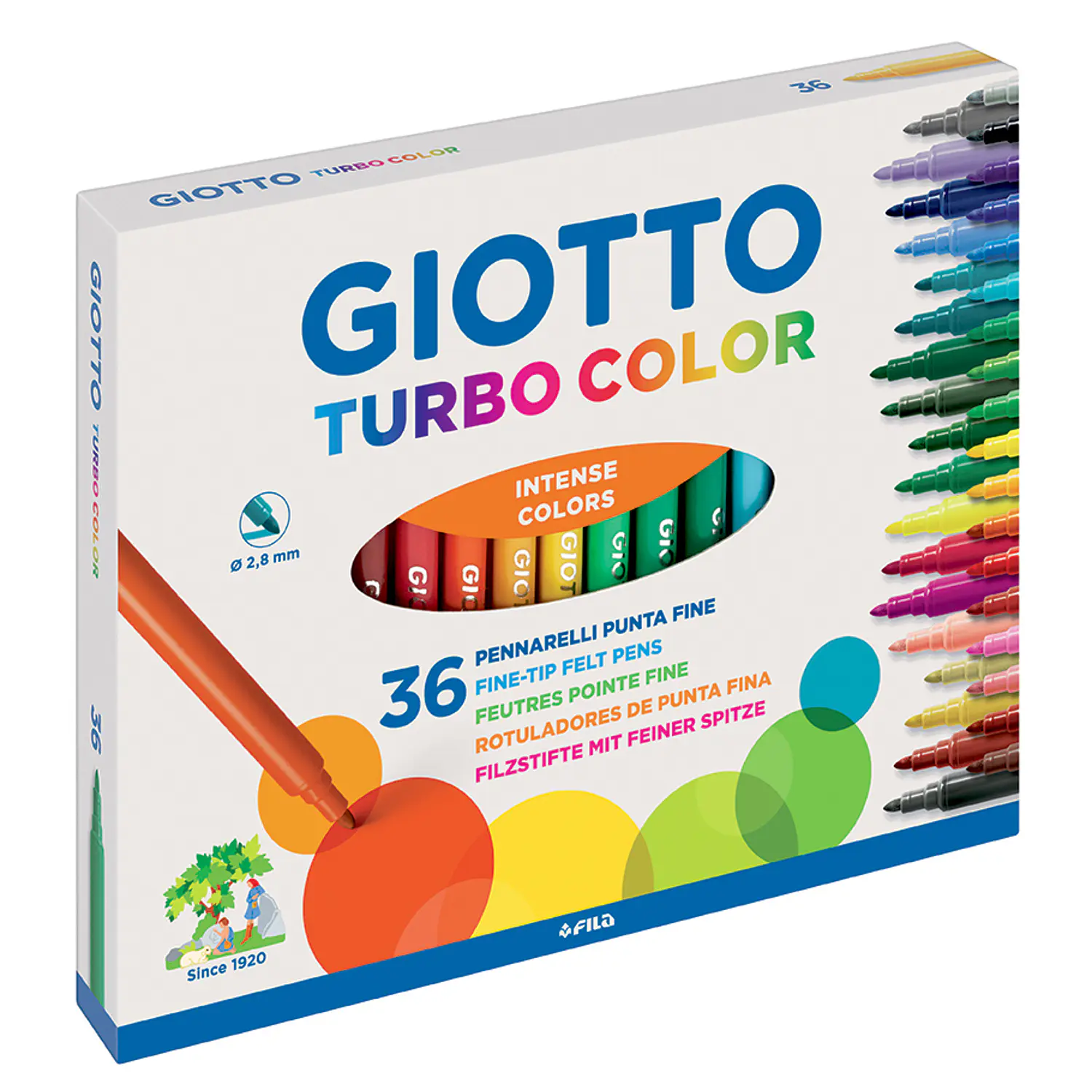 Giotto - Marcador Turbo Color 36 Colores – 1