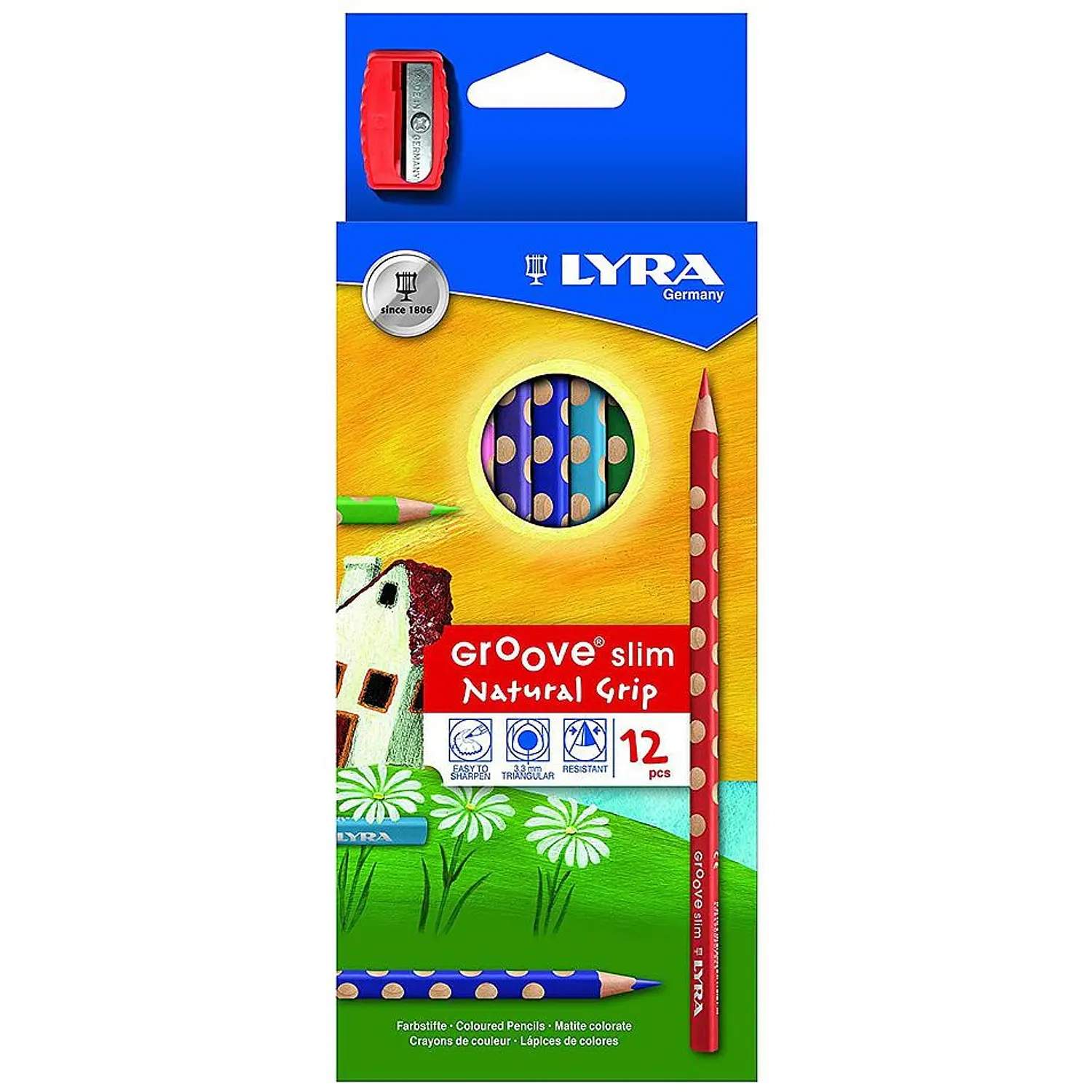 Lyra - Lapices de Colores Groove Slim - 12 Colores – 1
