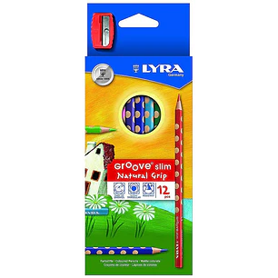 Lyra - Lapices de Colores Groove Slim - 12 Colores