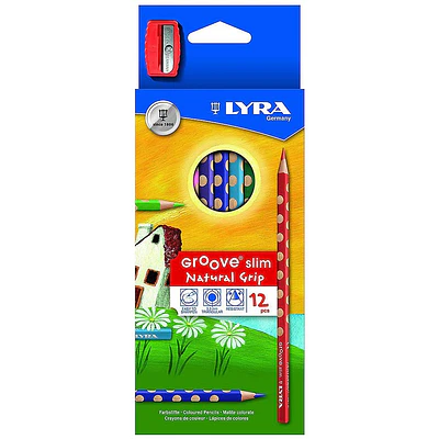 Lyra - Lapices de Colores Groove Slim - 12 Colores
