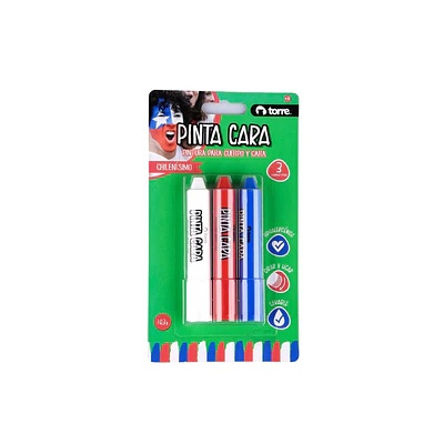 Torre – Pinta Caras Chilenísimo – 3 Colores