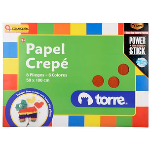 Torre – Bolsón Papel Crepé Imagia – 6 Pliegos – 6 Colores