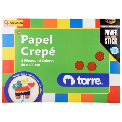 Torre – Bolsón Papel Crepé Imagia – 6 Pliegos – 6 Colores