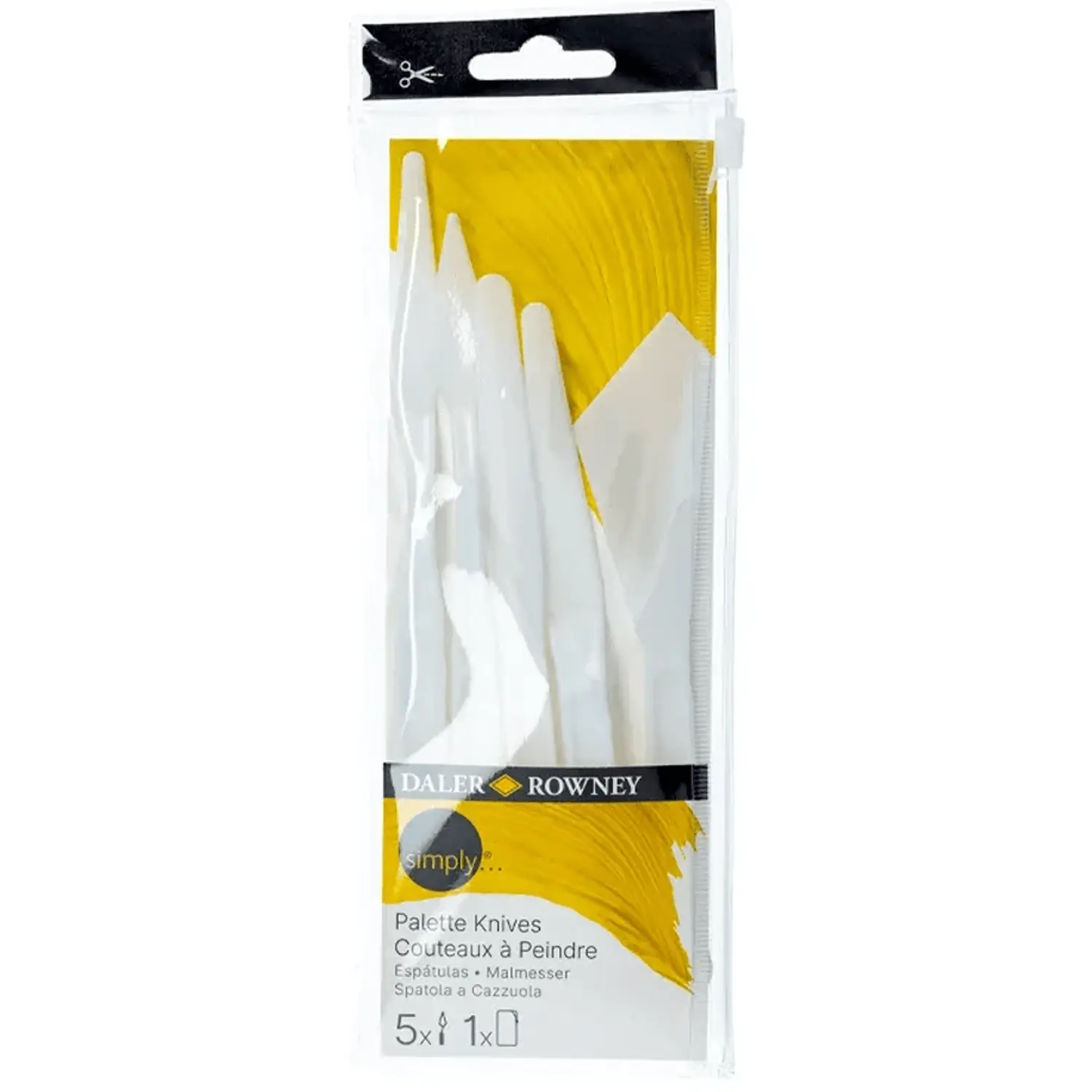Daler-Rowney – Set de Espátulas Plásticas – 5 Unidades – 1