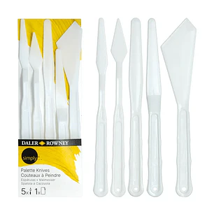 Daler-Rowney – Set de Espátulas Plásticas – 5 Unidades