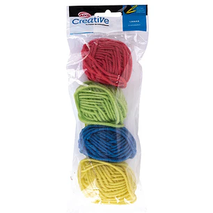 Adix – Set de Lanas – 4 Colores + 2 Agujas Plásticas