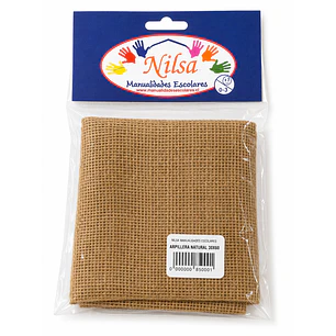 Nilsa – Arpillera Natural – 30 × 50 cm