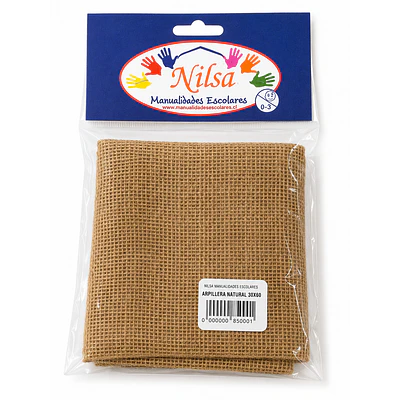 Nilsa – Arpillera Natural – 30 × 50 cm