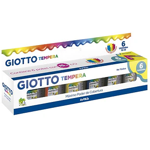 Giotto – Témpera Gouache – 15 ml – 6 Colores