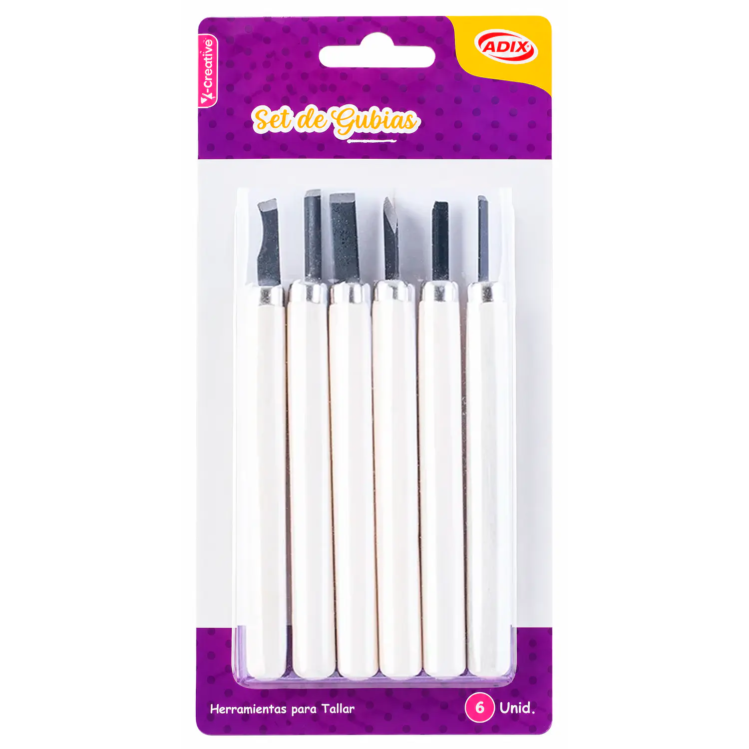 Adix – Set de Gubias para Tallar – 6 Un – 1