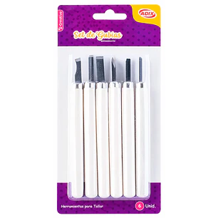 Adix – Set de Gubias para Tallar – 6 Un