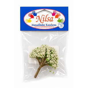 Nilsa – Árbol para Maqueta con Flores – 1 Unidad