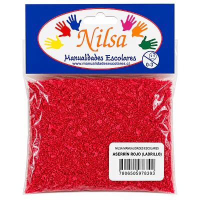 Nilsa – Aserrín Rojo para Maquetas – Efecto Ladrillo