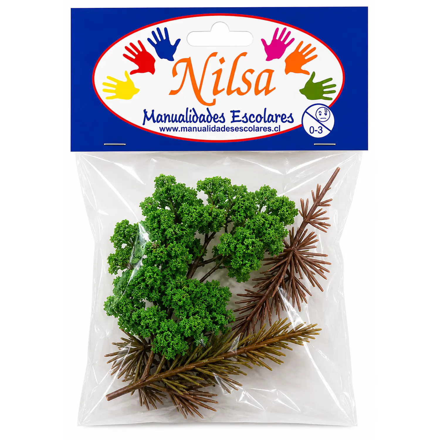 Nilsa – Árbol para Maqueta Café y Verde – 6 Unidades – 1