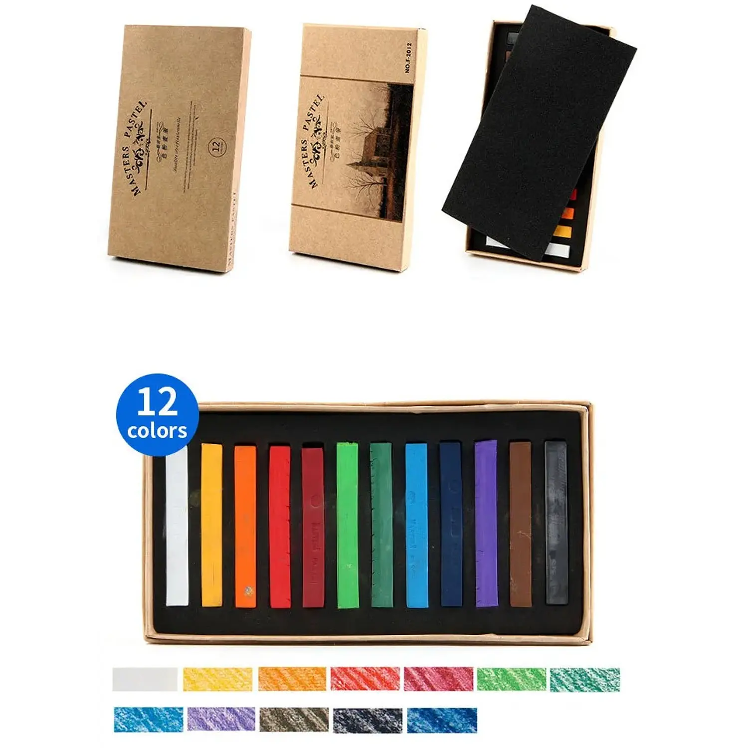 Maries - Pastel Seco en Barra - 12 Colores – 3