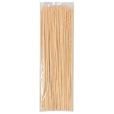JM – Palos de Brochetas de Madera – 30 cm – 100 Unidades