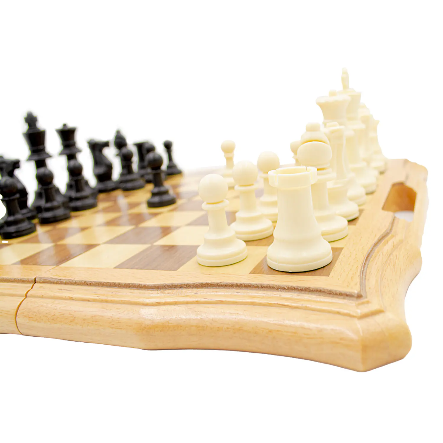 JM – Ajedrez Caja de Madera Grande – 39 × 39 cm – 4