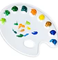 JM – Paleta Mezcladora para Pintura – 9 Depósitos – 27 × 21 cm - Miniatura 2