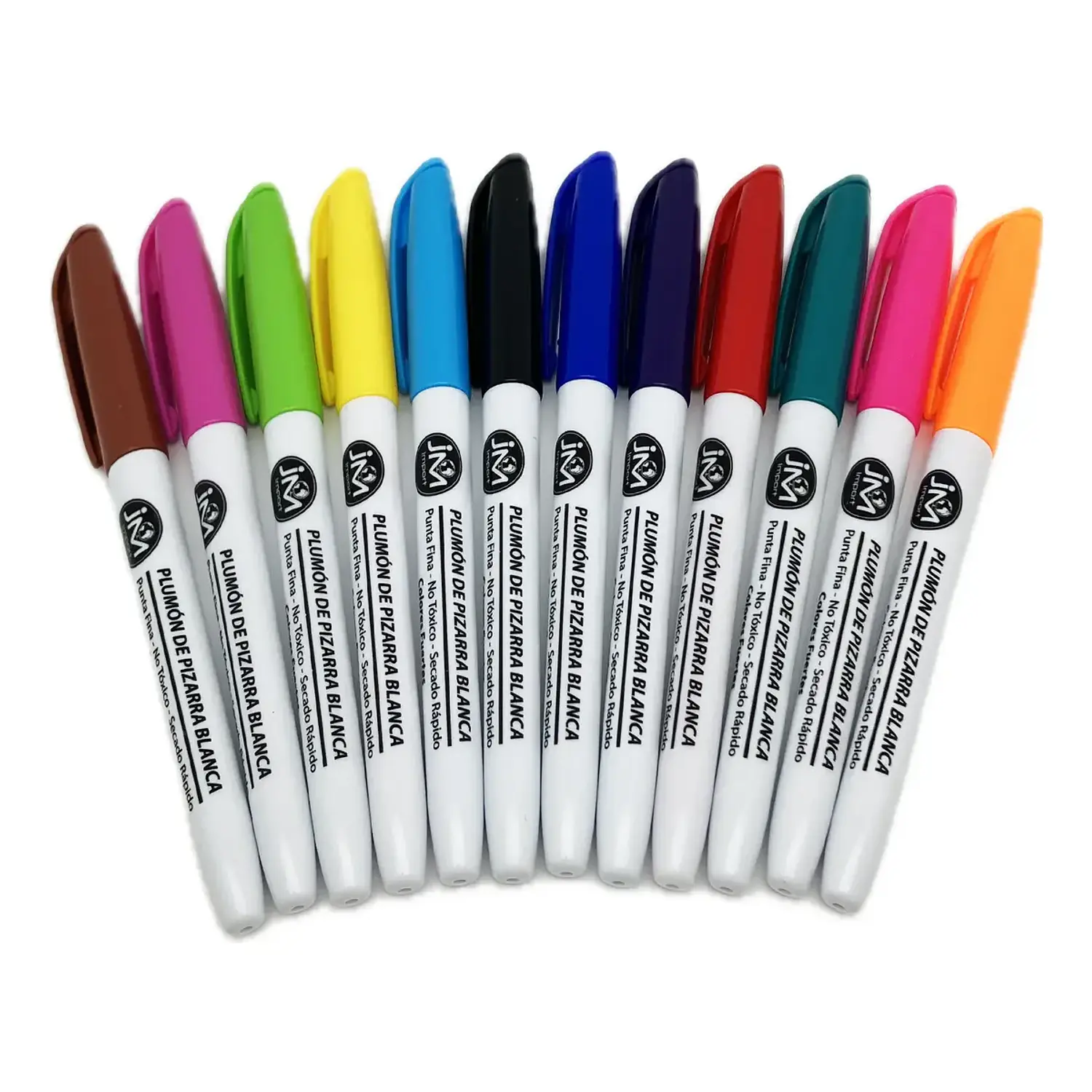 JM – Marcadores para Pizarra – 12 Colores – 2