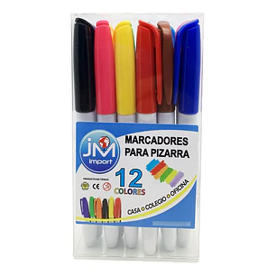 JM – Marcadores para Pizarra – 12 Colores