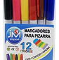 JM – Marcadores para Pizarra – 12 Colores - Miniatura 1
