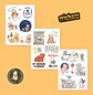 Wero – Stickers UV Transfer – Winnie The Pooh – 3 Láminas - Miniatura 2