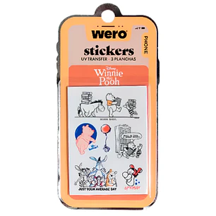 Wero – Stickers UV Transfer – Winnie The Pooh – 3 Láminas