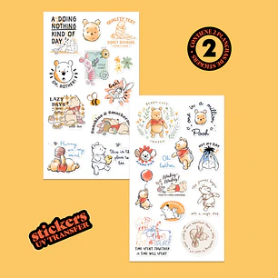 Wero – Stickers UV Transfer para Botellas – Winnie The Pooh
